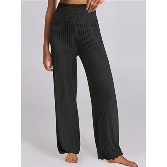 Relaxed Fit Ribbed Knit Top and Pants Set - Picture 4 of 5